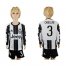 Juventus #3 Chiellini Home Long Sleeves Kid Soccer Club Jersey