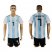 Argentina #7 Benedetto Home Soccer Country Jersey