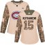 Adidas Montreal Canadiens #15 Jesperi Kotkaniemi Camo Authentic 2017 Veterans Day Womens Stitched NHL Jersey
