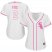 Chicago White Sox #2 Nellie Fox White/Pink Fashion Womens Stitched MLB Jersey