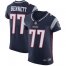 Nike New England Patriots #77 Michael Bennett Navy Blue Team Color Mens Stitched NFL Vapor Untouchable Elite Jersey