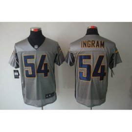Nike Los Angeles Chargers #54 Melvin Ingram Grey Shadow Mens Stitched NFL Elite Jersey