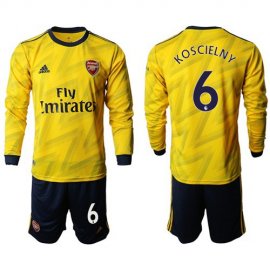 Arsenal #6 Koscielny Away Long Sleeves Soccer Club Jersey
