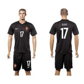 Portugal #17 Nani SEC Away Soccer Country Jersey