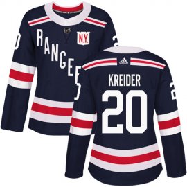 Adidas New York Rangers #20 Chris Kreider Navy Blue Authentic 2018 Winter Classic Womens Stitched NHL Jersey