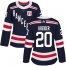 Adidas New York Rangers #20 Chris Kreider Navy Blue Authentic 2018 Winter Classic Womens Stitched NHL Jersey