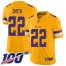 Nike Minnesota Vikings #22 Harrison Smith Gold Mens Stitched NFL Limited Inverted Legend 100th Season Jersey