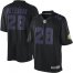 Nike Minnesota Vikings #28 Adrian Peterson Black Mens Stitched NFL Impact Limited Jersey