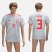 Spain #3 Pique Grey Training Soccer Country Jersey