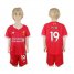 Liverpool #19 Mane Red Home Kid Soccer Club Jersey