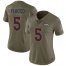 Nike Denver Broncos #5 Joe Flacco Olive Womens Stitched NFL Limited 2017 Salute to Service Jersey
