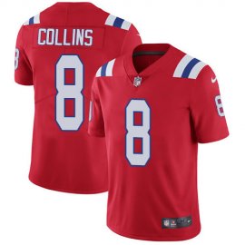 Nike New England Patriots #8 Jamie Collins Sr Red Alternate Mens Stitched NFL Vapor Untouchable Limited Jersey