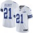 Nike Dallas Cowboys #21 Ezekiel Elliott White Mens Stitched With Established In 1960 Patch NFL Vapor Untouchable Limited Jersey