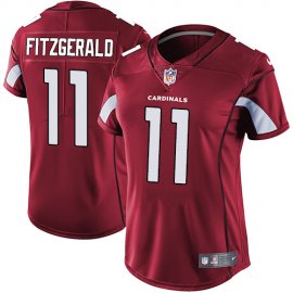 Nike Arizona Cardinals #11 Larry Fitzgerald Red Team Color Womens Stitched NFL Vapor Untouchable Limited Jersey