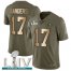 Nike San Francisco 49ers #17 Emmanuel Sanders Olive/Gold Super Bowl LIV 2020 Mens Stitched NFL Limited 2017 Salute To Service Jersey