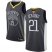 Warriors #21 Jonas Jerebko Black 2019 Finals Bound Basketball Swingman Statement Edition Jersey