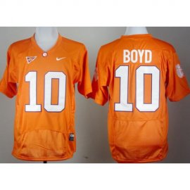 Clemson Tigers 10# Tajh Boyd Orange Pro Combat College Football NCAA Jersey