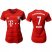 Womens Bayern Munchen #7 Ribery Home Soccer Club Jersey