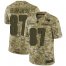 Nike New England Patriots #87 Rob Gronkowski Camo Mens Stitched NFL Limited 2018 Salute To Service Jersey