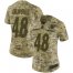 Nike Pittsburgh Steelers #48 Bud Dupree Camo Womens Stitched NFL Limited 2018 Salute to Service Jersey