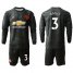 Manchester United #3 Bailly Third Long Sleeves Soccer Club Jersey