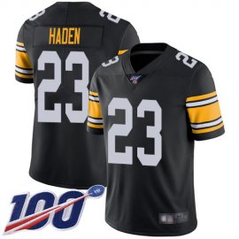 Nike Pittsburgh Steelers #23 Joe Haden Black Alternate Mens Stitched NFL 100th Season Vapor Limited Jersey