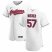 Cleveland Indians #57 Shane Bieber Mens Nike White Home 2020 Authentic Team MLB Jersey