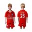 Leicester City #23 Ulloa Away Kid Soccer Club Jersey