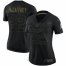 Carolina Carolina Panthers #22 Christian McCaffrey Nike Womens 2020 Salute To Service Limited Jersey Black