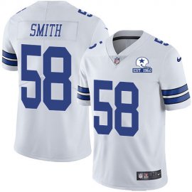 Nike Dallas Cowboys #58 Aldon Smith White Mens Stitched With Established In 1960 Patch NFL Vapor Untouchable Limited Jersey