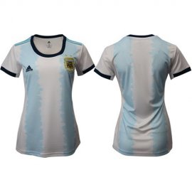 Womens Argentina Blank Home Soccer Country Jersey
