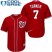 Washington Nationals #7 Trea Turner Red Cool Base Stitched Youth MLB Jersey
