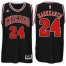 Chicago Bulls #24 Lauri Markkanen Alternate Black New Swingman Stitched NBA Jersey