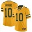 Nike Green Bay Packers #10 Darrius Shepherd Gold Mens Stitched NFL Limited Inverted Legend Jersey