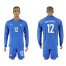 France #12 Mabappe Home Long Sleeves Soccer Country Jersey