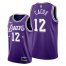 Los Angeles Los Angeles Lakers #12 Devontae Cacok Womens 2021-22 City Edition Purple NBA Jersey Womens