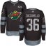 Adidas Minnesota Wild #36 Mats Zuccarello Black 1917-2017 100th Anniversary Stitched NHL Jersey