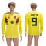 Colombia #9 Falcao Home Long Sleeves Soccer Country Jersey