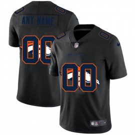Denver Broncos Custom Mens Nike Team Logo Dual Overlap Limited NFL Jersey Black