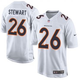 Nike Denver Broncos #26 Darian Stewart White Mens Stitched NFL Game Event Jersey