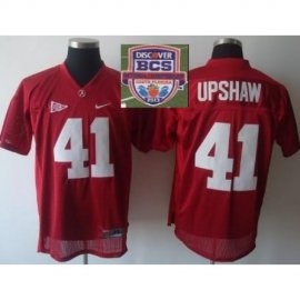 2013 BCS National Championship Alabama Crimson 41 Upshow Red NCAA Football Jersey