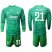 Juventus #21 Pinsoglio Green Goalkeeper Long Sleeves Soccer Club Jersey