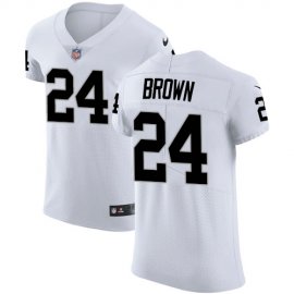 Nike Las Vegas Raiders #24 Willie Brown White Mens Stitched NFL Vapor Untouchable Elite Jersey