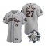 Astros 27 Jose Altuve Gray Nike 2022 World Series Flexbase Jersey