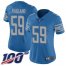 Nike Detroit Lions #59 Reggie Ragland Blue Team Color Womens Stitched NFL 100th Season Vapor Untouchable Limited Jersey