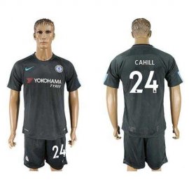 Chelsea #24 Cahill Black Soccer Club Jersey
