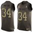 Nike Chicago Bears #34 Walter Payton Green Mens Stitched NFL Limited Salute To Service Tank Top Jersey