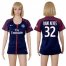 Womens Paris Saint-Germain #32 Dani Alves Home Soccer Club Jersey