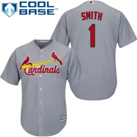 St.Louis Cardinals #1 Ozzie Smith Grey Cool Base Stitched Youth MLB Jersey