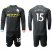 Manchester City #15 Mangala Away Long Sleeves Soccer Club Jersey